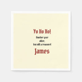 Guardanapo De Papel Festa de aniversário personalizada de pirata