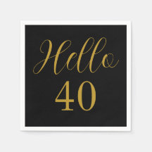 Festa de aniversário preto Dourado