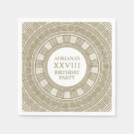 Guardanapo De Papel Festa de aniversário Roma Antiga com elementos de 