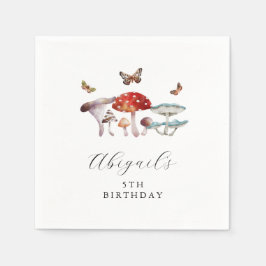 Guardanapo De Papel Festa de aniversário Rustic Mushroom