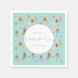 Guardanapo De Papel Festa de aniversário Sereia
