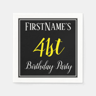 Guardanapo De Papel Festa de aniversário simples, 41 ruas com nome per