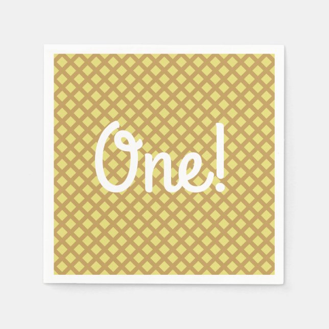 Guardanapo De Papel Festa de aniversário sorvete (Frente)