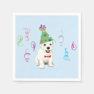Guardanapo De Papel festa de aniversário Westie Napkins