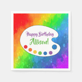 Guardanapo De Papel Festa de Arte | Personalização de Partido de Pintu