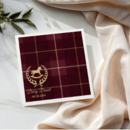 Guardanapo De Papel Festa de Bebê Clássica Vintage de Polo Horse