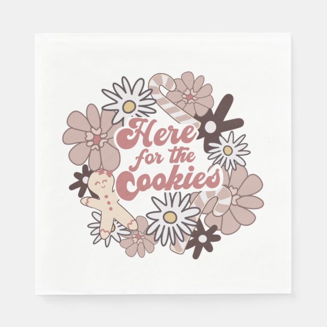 Guardanapo De Papel Festa de Bolachas de Natal (Frente)