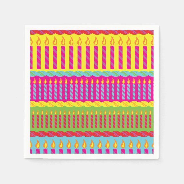 Guardanapo De Papel Festa de Bolo de Aniversário (Frente)