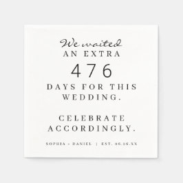 Guardanapo De Papel Festa de casamento Pandêmica Engraçada Esperamos