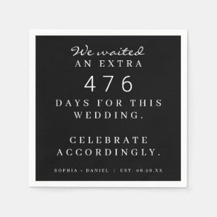 Guardanapo De Papel Festa de casamento Pandêmica Engraçada Esperamos