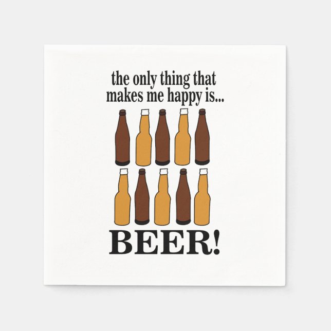 Guardanapo De Papel Festa de Cerveja Engraçada (Frente)