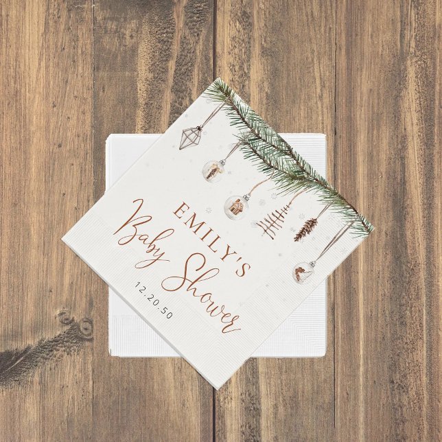 Guardanapo De Papel Festa de Chá de fraldas de Natal Louca Napkins (Criador carregado)