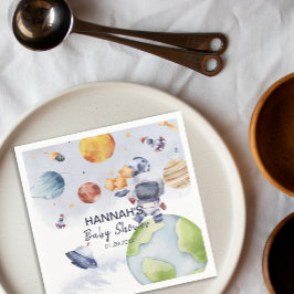 Guardanapo De Papel Festa de Chá de fraldas do Astronauta Outer Space 