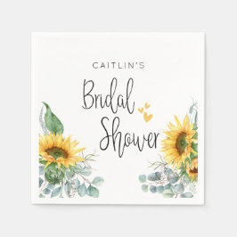 Guardanapo De Papel Festa de Chá de Noiva Girassol