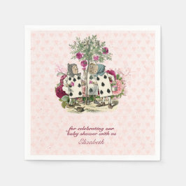 Guardanapo De Papel Festa de Chá Personalizada da Alice no País das Ma