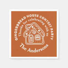 Guardanapo De Papel Festa de Concurso da Casa Gingerpão - Obrigado