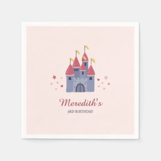 Guardanapo De Papel Festa de Corações e Estrelas do Castelo Encantado