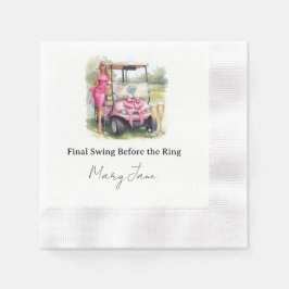 Guardanapo De Papel Festa de despedida de solteira com Golf Par-Tee