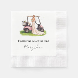 Guardanapo De Papel Festa de despedida de solteira com tema de golfe