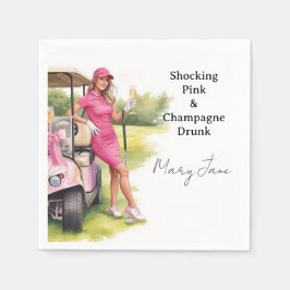 Guardanapo De Papel Festa de despedida de solteira com tema de golfe