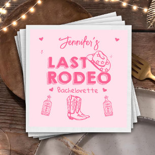 Guardanapo De Papel Festa de Despedida de Solteira Cowgirl Rosa Último