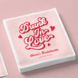 Guardanapo De Papel Festa de Despedida de Solteira Embriagada de Amor