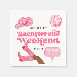 Guardanapo De Papel Festa de Despedida de Solteira Last Disco Rodeo