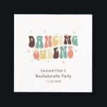 Guardanapo De Papel Festa de Despedida de Solteira Papel Personalizado<br><div class="desc">Guardanapo de papel personalizado para Festa de Despedida de Solteira Retro Dancing Queens que você pode personalizar com o nome da noiva,  ocasião e data. Camisas com design retro para a festa da noiva também disponíveis nesta loja.</div>