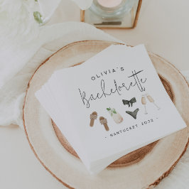 Guardanapo De Papel Festa de Despedida de Solteira Personalizada Neutr