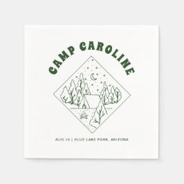 Guardanapo De Papel Festa de Despedida de Solteira Tema Camping