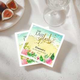 Guardanapo De Papel Festa de Despedida de Solteira Tropical: O último 