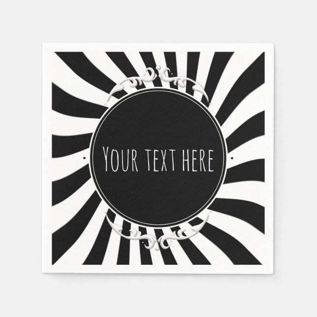 Guardanapo De Papel Festa de Dia das Bruxas Brancas Negra (Frente)