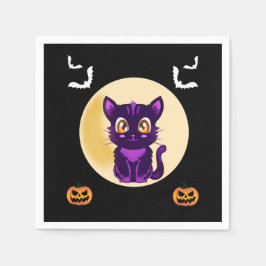 Guardanapo De Papel Festa de Dia do Cartoon Púrpura