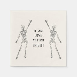 Guardanapo De Papel Festa de Engajamento do Esqueleto Feliz