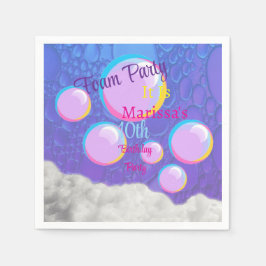 Guardanapo De Papel Festa de Espuma Aniversário