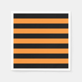 Guardanapo De Papel Festa de fantasia de Halloween. Listras negras e l