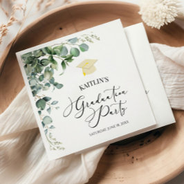 Guardanapo De Papel Festa de formatura Botânica Eucalyptus Verde