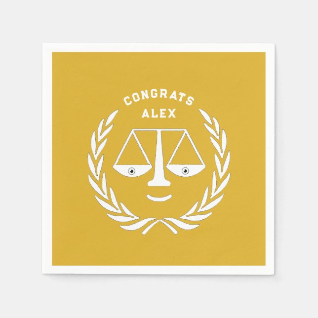 Guardanapo De Papel Festa de formatura da Faculdade de Direito (Frente)