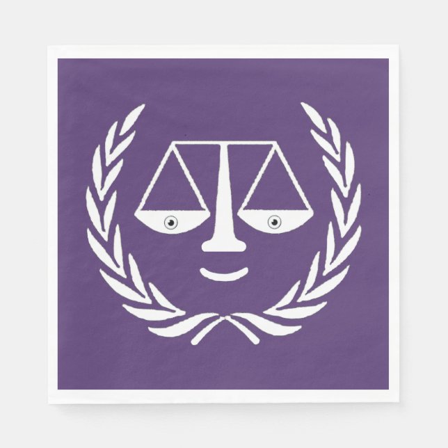 Guardanapo De Papel Festa de formatura de Direito do Advogado Napkins (Frente)