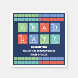 Guardanapo De Papel Festa de formatura de Elementos de Mesa Periódicos