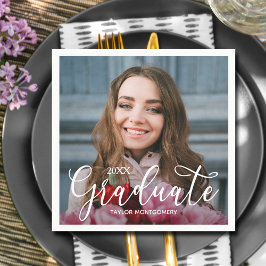 Guardanapo De Papel Festa de formatura de Fotografias de Script Elegan