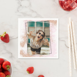 Guardanapo De Papel Festa de formatura Elegante Dourada