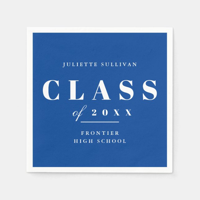 Guardanapo De Papel Festa de formatura mínima (Frente)