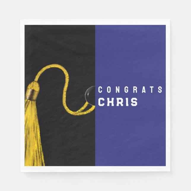 Guardanapo De Papel Festa de formatura moderna (Frente)