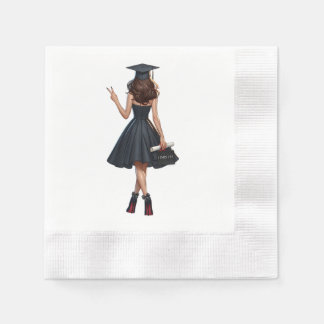 Guardanapo De Papel Festa de formatura Napkins Brunette 'Eu Fiz!'