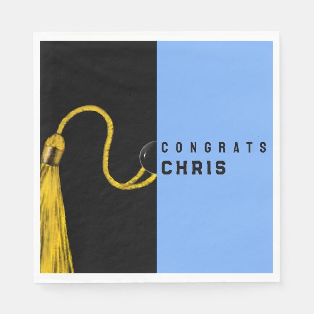 Guardanapo De Papel Festa de formatura Parabéns Napkins (Frente)