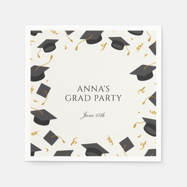 Guardanapo De Papel Festa de formatura personalizada (Frente)
