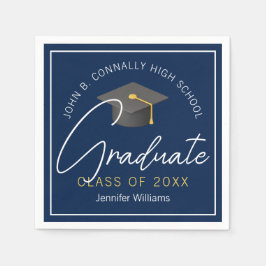Guardanapo De Papel Festa de formatura Personalizada do Formando Azul 