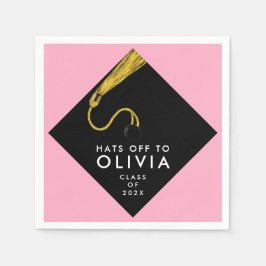 Guardanapo De Papel Festa de formatura Rosa Napkins