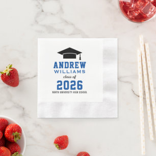 Guardanapo De Papel Festa de Formatura Royal Blue Varsity 2026